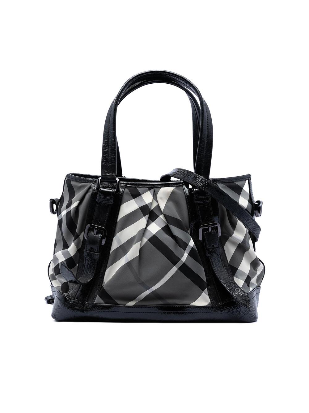 Burberry Beat Check Nylon And Patent #308011B35B